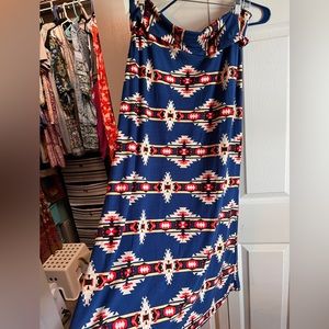 Agnes and Dora Tribal Maxi Skirt